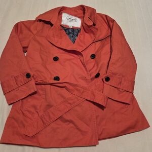 Coach Women's Orange Double-Breasted Jacket